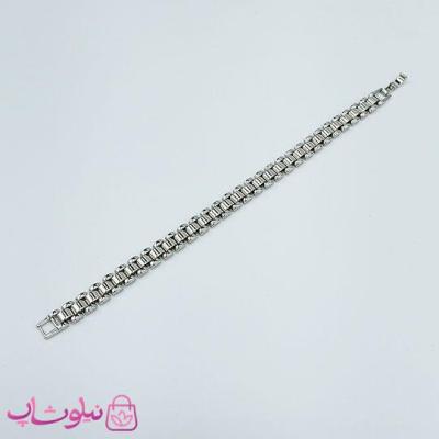 دستبند ژوپینگ زنانه طرح رولکس نقره ای کد 4391
