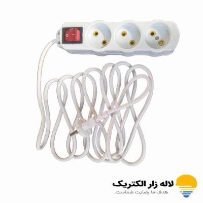 سه راهی برق سپهر مدل سه پریز 1.5 متر