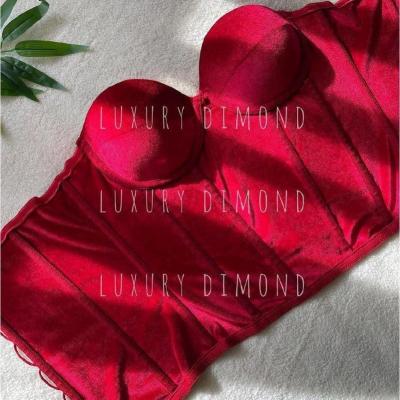 سوتین زنانه بلند مخمل