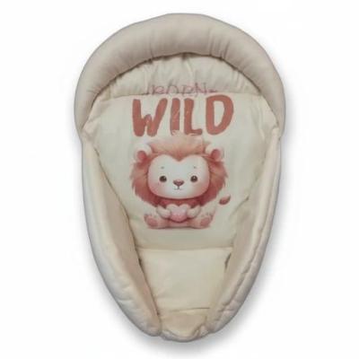 قنداق آغوشی نوزاد ( قنداق سوئیسی ) مخمل طرح شیر