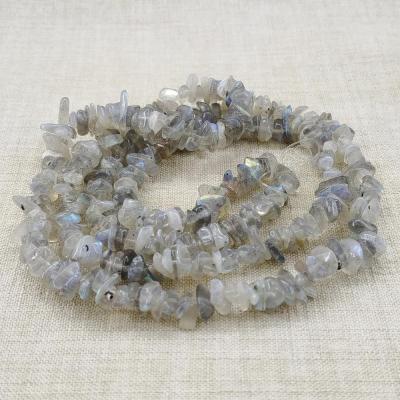 ریسه سنگ لابرادوریت روشن شکسته (طول ریسه 40 سانتیمتر است)