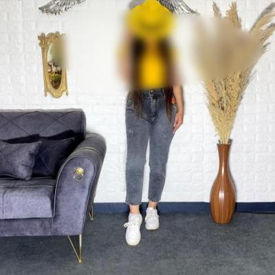 شلوار لی جذب طوسی