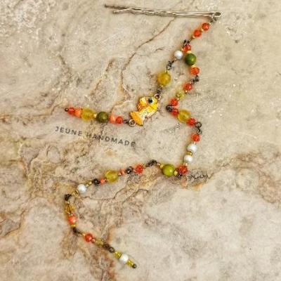 سنجاق سر ماهی نارنجی