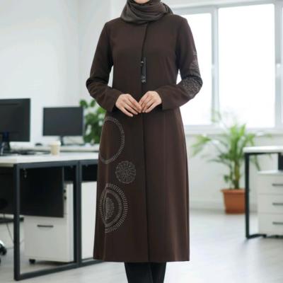 مانتو مجلسی کرپ نگین دار