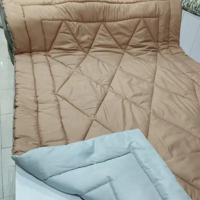 سرویس روتختی یک نفره 4تکه کرمی/طوسی کدD7