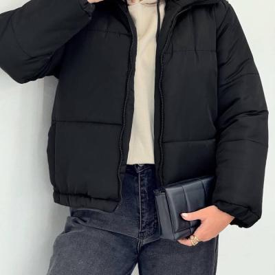 کاپشن مشکی آستردار پشم شیشه زنانه