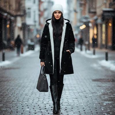 کاپشن زنانه مدل مروارید