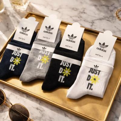 جوراب نیم ساق کش انگلیسی زنانه ودخترانه 12 جفتی برند آدیداس