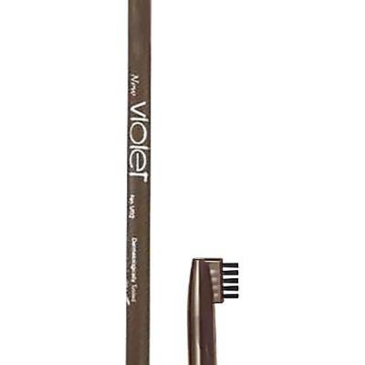 مداد ابرو قهوه ای ویولت برس دار 4 رنگ