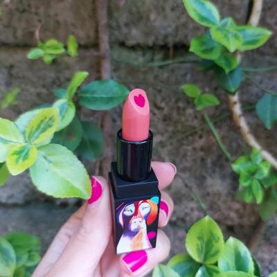 رژ جامد قلبی دو رنگ