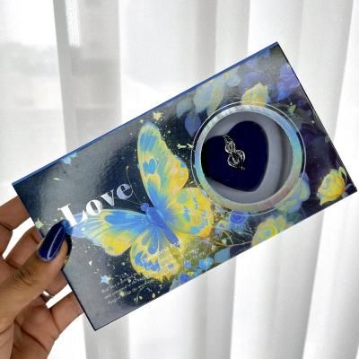 گردنبند مروارید عشق (طرح پروانه آبی)