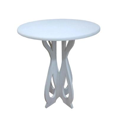 میز خاطره چوبی سفید