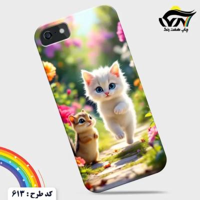 قاب موبایل طرح گربه ناز کد 613