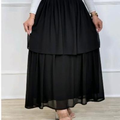 دامن حریر طبقه ای کد محصول 1288