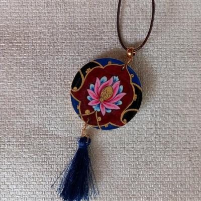 گردن‌آویز چوبی، طرح تذهیب