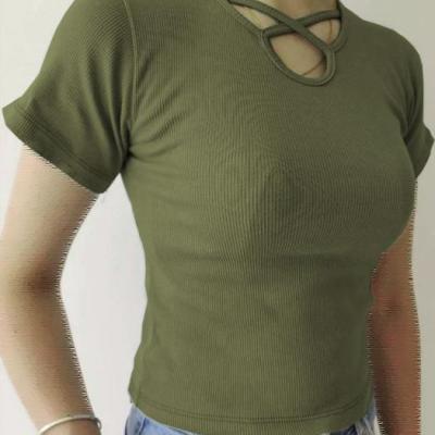 کراپ کبریتی پنبه اشکی سایز نرمال قد 50 (کراپ اشکی)