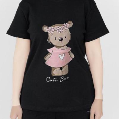 تیشرت نخ پنبه سوپر خرس گلی