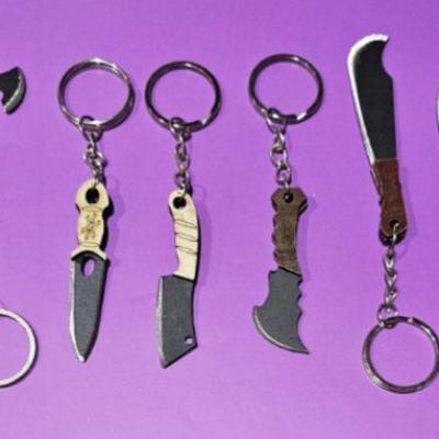 جاکلیدی چاقو زنجان دسته چوبی کوچک