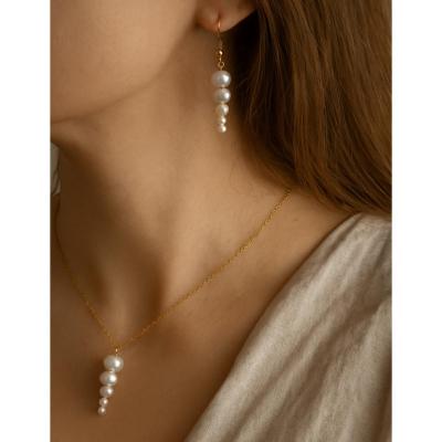 گردنبند گوشواره مروارید پرورشی اصل