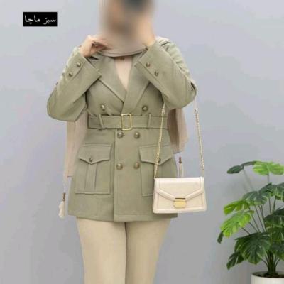 مانتو کتی زنانه یقه انگلیسی مزونی