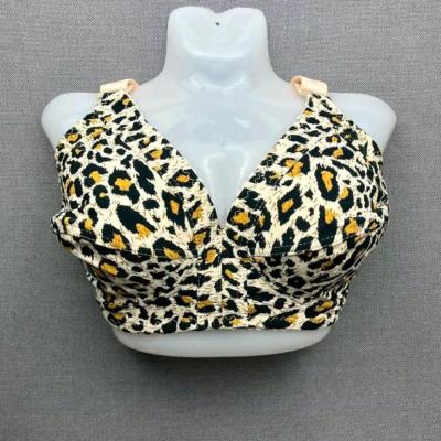 سوتین نخی طرح پلنگی سایز 90 تا 100