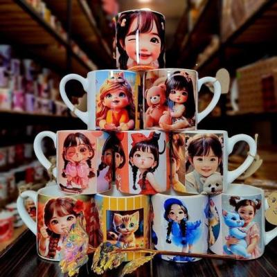 ماگ چاپی طرح دار تک جعبه (طرح بچه)