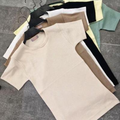 تیشرت زنانه یقه گرد مدل ماریا ترک