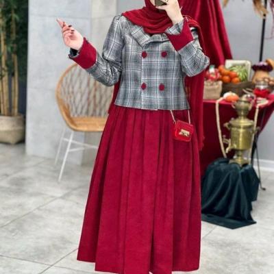 کت سارافون زنانه مخمل مدل گل ناز