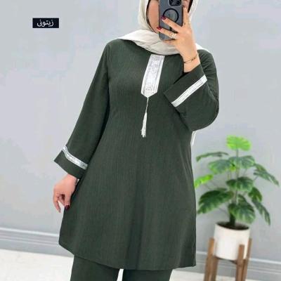 مانتو شلوار زنانه کرپ مدل بهکامه