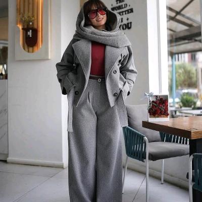 ست کت شلوار زمستانه زنانه مدل لاله جنس توییت درجه یک