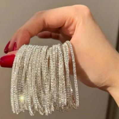 دستبند کشی نقره ای براق