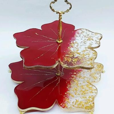 شیرینی خوری دو طبقه گل پنج پر