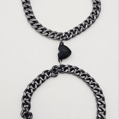 دستبند ست کارتیر با آویز قلب مگنتی آلمینیومی