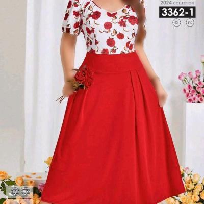 پیراهن مهمانی زنانه کرپ حریر فرانسه مدل آستین کوتاه