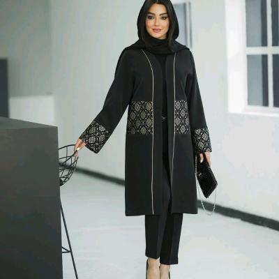 مانتو کتی زنانه کرپ جنس کار مازراتی مدل ترلان-149530