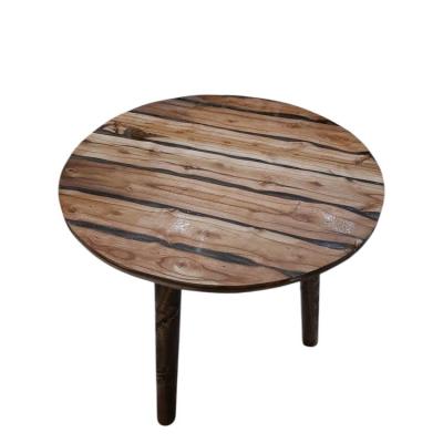 میز عسلی ترکیبی چوب و رزین کد54