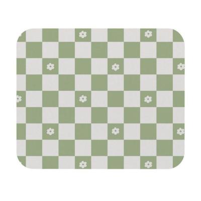 موس طرح چهارخونه سبز