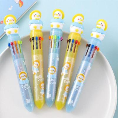 خودکار فانتزی 10 رنگ جوجه اردک