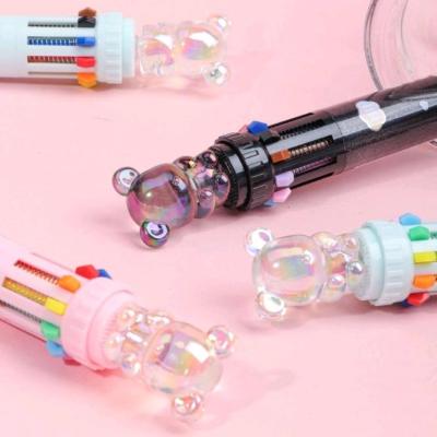 خودکار 10 رنگ خرس کریستالی