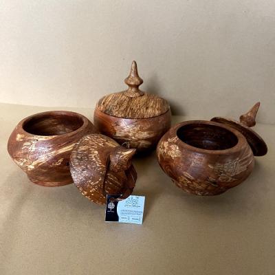 قندان و شکلات خوری چوبی