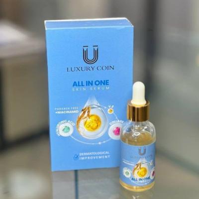سرم مغذی پوست آلین وان ضدلک لیفت جوانساز برندلاکچری کوین مدل شیشه ایی