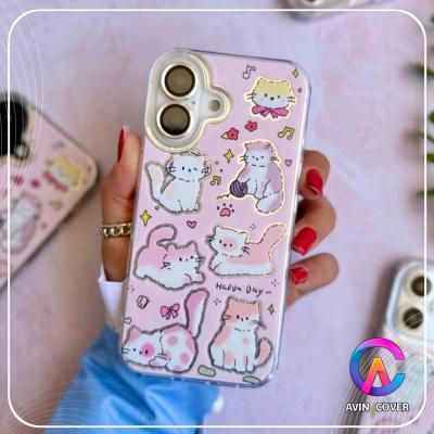 قاب ایفون 13 طرح گربه صورتی ، آوین کاور