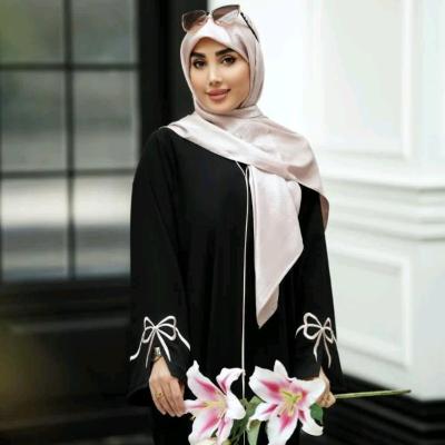 مانتو مجلسی کرپ الیزه مدل عبایی سونیا