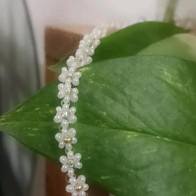 ست بابونه بافته شده با منجوق