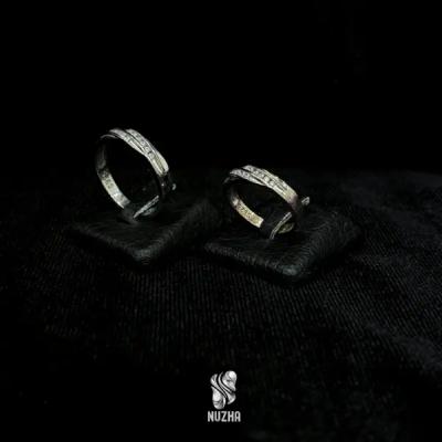 حلقه ست نقره زنانه ومردانه کدhs1014