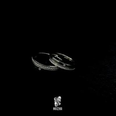 حلقه ست نقره زنانه ومردانه کدhsn1015