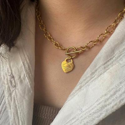 گردنبند تیفانی قفل تی استیل، دورو