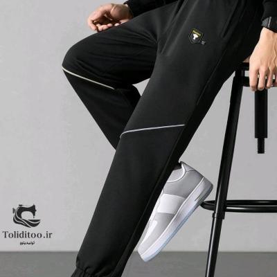 شلوار سه جیب نواری سفید