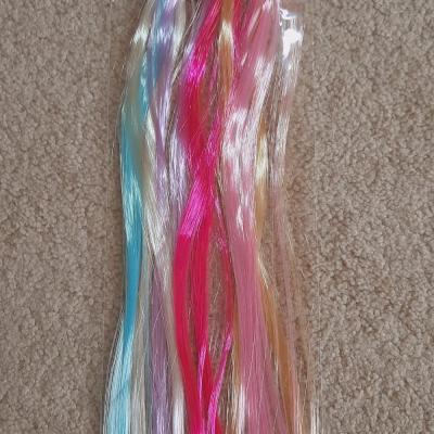 پک6عددی اکستنشن کلیپسی مو،رنگبندی شاد