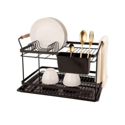 خرید آبچکان فلزی دو طبقه با دسته چوبی | شیک و مقاوم برای آشپزخانه ارسال پس کرایه